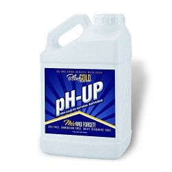 Guaranteed Results Blue Gold Ph Up Concentrate Non Caustic No Drifting Organic Professional & General Hydroponics & Nutrient Reservoir Tanks & Pool Hot Tub. 13.8 - 14 Ph. 1 Gallon