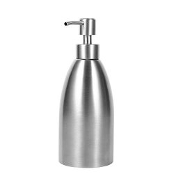 Zerone Stainless Steel Soap Dispenser 500ml Liquid Zerone Stainless Steel Soap Dispenser