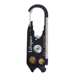 20-IN-1 Multitool With Carabiner Clip & Keychain