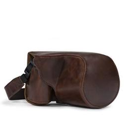 Megagear "ever Ready" Protective Leather Camera Case Bag For Canon Powershot SX510 Hs Canon Powershot SX520 Hs Dark Brown