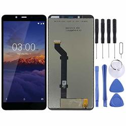 Yinzhi Lcd Screen Digitizer Lcd Screen And Digitizer Full Assembly For Nokia 3.1 Plus Black Color : Black