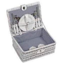 Picnic White Basket For 2 Persons