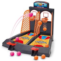 Basketball Shooting Game Yuyugo 2-PLAYER Desktop Table Basketball Games Classic Arcade Games Basketball Hoop Set Fun Sports Toy For Adults-help Reduce Stress