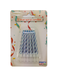 Birthday Candles Blue 12 Pack
