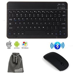Eeekit 2 In 1 Office Solution Kit For 9 10 In Tab Samsung lenovo Miix 2 10.1 Inch irulu X1S Quad Core 10.1 Wireless Bluetooth Keyboard And Mouse Combo