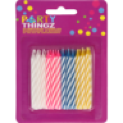 Multicoloured Birthday Candles 24 Pack