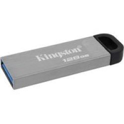 Kingston Technology Datatraveler Kyson USB Flash Drive 128 Gb Type-a 3.2 Gen 1 3.1 Silver 128GB 4 G 39MM X 12.6MM 4.9MM