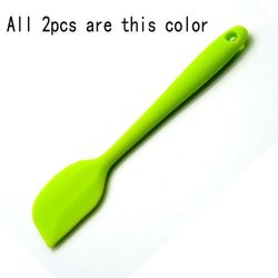 2PCS LOT Large Size Integrated Silicone Scraper Silicone Spatula Silicone Baking Scrape... - Green