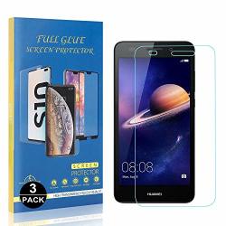 Bear Village Huawei Y3 2017 Tempered Glass Screen Protector 99% Clarity Screen Protector Film For Huawei Y3 2017 Easy Installation 9H Hardness 3 Pack