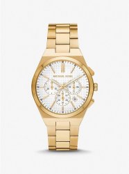 Oversized Lennox Gold Tone Woman's Watch MK9120