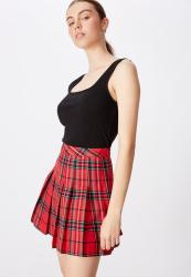 Deals on Factorie Pleated Skirt Traditional Tartan Compare