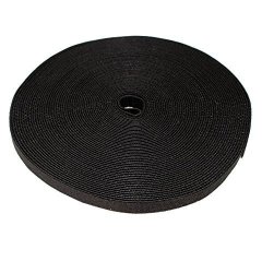 Gca Velcro Tape 3 4-INCH X 25 Yards Reusable Cable Management Cable Tie Roll Black