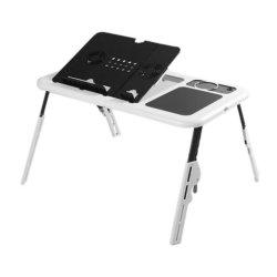 MICROWORLD Laptop USB Folding Table With 2 Cooling