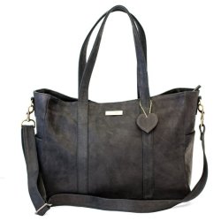 Mally Leather Bags Luxury Leather Baby Bag in Black