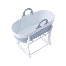 Tommee Tippee Sleepee Baby Moses Basket And Rocking Stand Grey