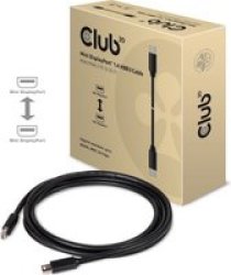 Club 3D 2M MINI Displayport 1.4 HBR3 Cable Male -male