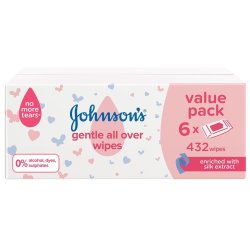 Johnson's Baby Wipes Gentle All Over 432EA