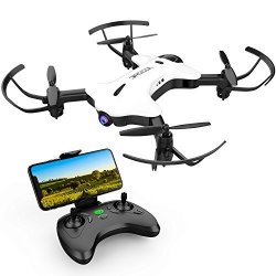 Drocon Ninja Fpv Drone With 720P HD Wi-fi Camera Live Video Feed 2.4GHZ 6-AXIS Gyro Quadcopter For Kids And Beginners With Altitude Hold Foldable