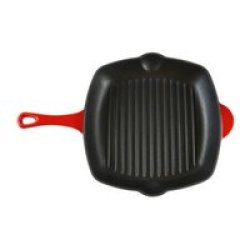 Square Griddle 26CM Red