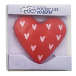 Hand Warmer Gel Pack Reusable Red Hearts