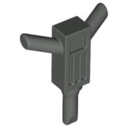 Parts Minifigure Utensil Tool Motor Hammer Jackhammer 30228 - Dark Bluish Grey