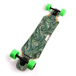 Mightyskins Skin Compatible With Blitzart Huracane 38" Electric Skateboard - Marble Swirl Protective Durable And Unique Vinyl Decal Wrap Cover Easy To