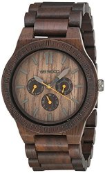 WeWood Men's Kappa Chocolate Wooden Watch