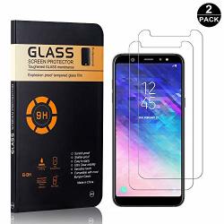 Galaxy A6 Plus 2018 Tempered Glass Screen Protector Unextati Premium HD Clear Anti Scratch Tempered Glass Film For Samsung Galaxy A6 Plus 2018 2 Pack
