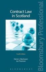 Contract Law In Scotland Paperback 4th Revised Edition