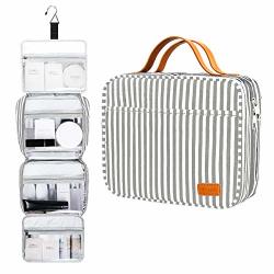 Hanging Travel Toiletry Bag Large Capacity Cosmetic Travel Toiletry Organizer For Women With 4 Compartments & 1 Sturdy Hook Perfect For Travel Daily Use Valentines' Day