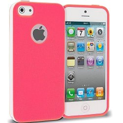 Iphone 4 4S Case Techspec Tm Hot Pink Hybrid Tpu Bumper Case Cover For Apple Iphone 4 4S