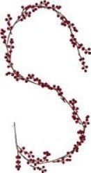 Red Berry Foliage Christmas Garland 1.8M