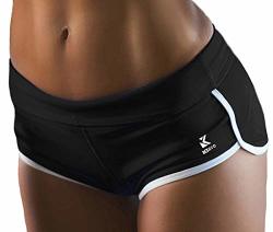 ACTIVE Kipro Wear Lounge Yoga Gym Casual Sport Shorts Black white Small