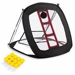 Portable Pop Up Golf Chipping Net With 12 Training Balls Net Indoor Outdoor Golf Training Set With Rubber Tee Golf Ball New