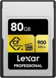 Lexar Cfexpress Professional Gold 80GB Type A Memory Card