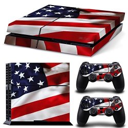 Chickwin PS4 Vinyl Skin Full Body Cover Sticker Decal For Sony Playstation 4 Console & 2 Dualshock Controller Skins Usa