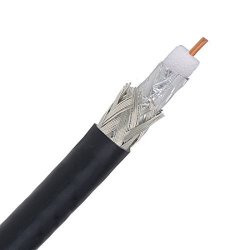 500' Ft RG6 Coaxial Cable 100' Ft Rolls Dual Shield Black RG-6 18 Awg Impedance 75 Ohm Coax Cable Satellite Dish Off-air Tv Aerial Antenna Video Signal