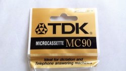 Tdk Microcassette Mc90 For Dictation & Telephone Answering Machines X 5