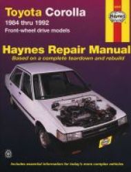 Toyota Corolla Service Repair Manual - 1984 - 1992 Front-wheel Drive Models Paperback 3rd Revised Edition