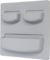 Fine Living Silicone Wall Tidy Grey