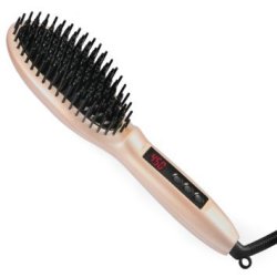 Golden Hair Straightener Brush - Special Edition