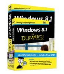Windows 8.1 For Dummies Book + Dvd Bundle paperback