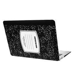 Case Star Composition Note Book Series Pattern Matte Rubberized Hard Shell Case Cover Apple Macbook Air 13 Inch A1369 & A1466 Black