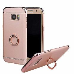 Samsung S7 Case 3 In 1 Ultra Thin Hard Protective Stylish Cover With Ring Holder For Samsung Galaxy S7 Rose Gold