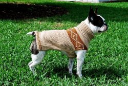 Alpaca Wool Hand Made "huari" Dog Sweater Size:large