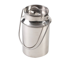 Stainless Steel Milk water liquid transport Can With Lid- 5 Liter