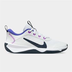 Nike Junior Grade-school Omni Multi-court White navy purple Shoes
