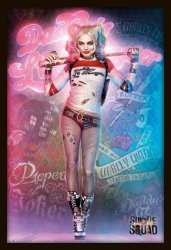 DC Comics Harley Quinn - Stand Poster With Black Frame