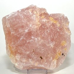 4.4" Rose Quartz Decor Stone Rough For Aquarium Natural Colorful Crystal Mineral Rock - Brazil