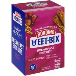 Bokomo Weet-bix Biscuit 5X4 Mixed Berry